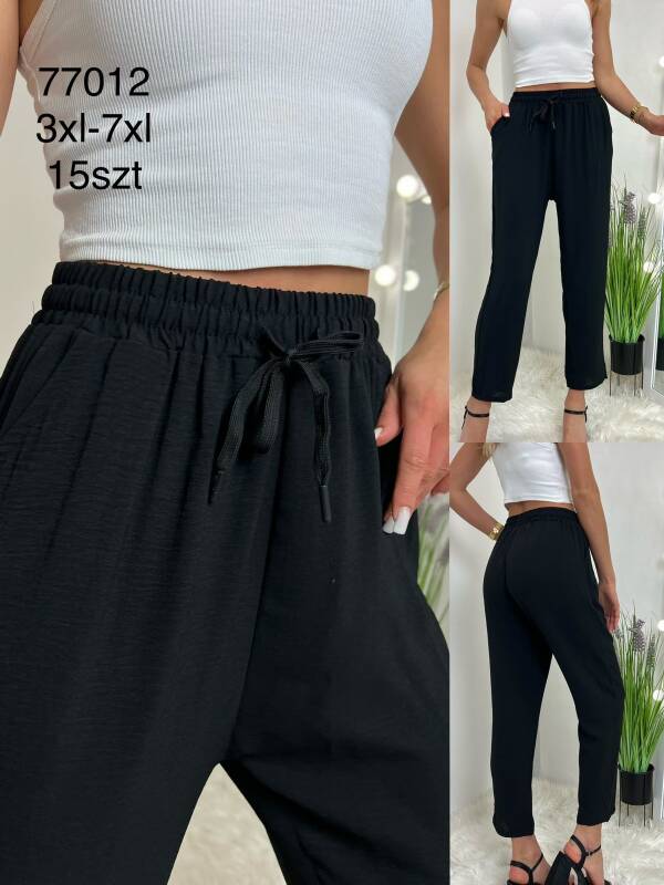 Spodnie damskie  Roz 3XL-7XL, Mix kolor Paczka 15 szt